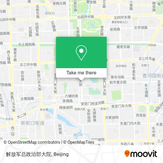 解放军总政治部大院 map