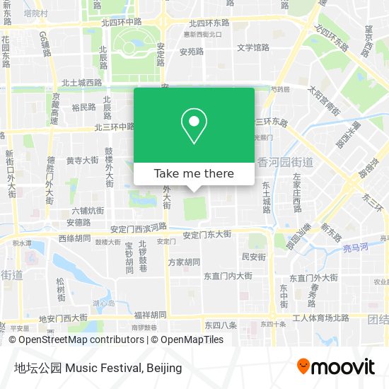 地坛公园 Music Festival map