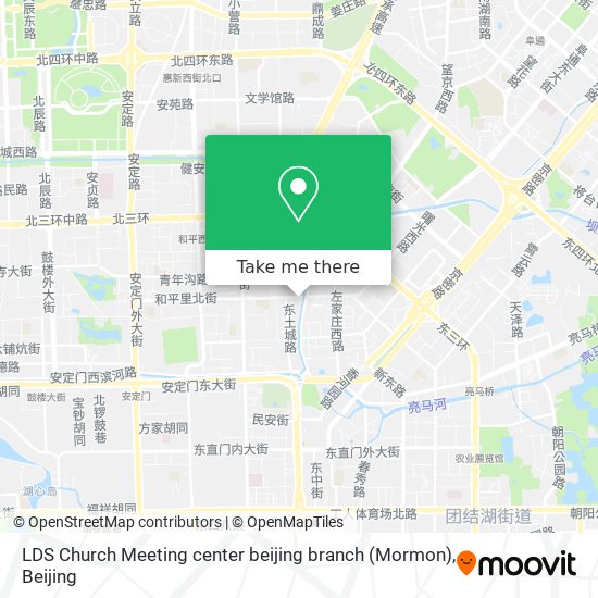 LDS Church Meeting center beijing branch (Mormon) map