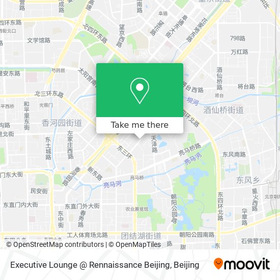 Executive Lounge @ Rennaissance Beijing map