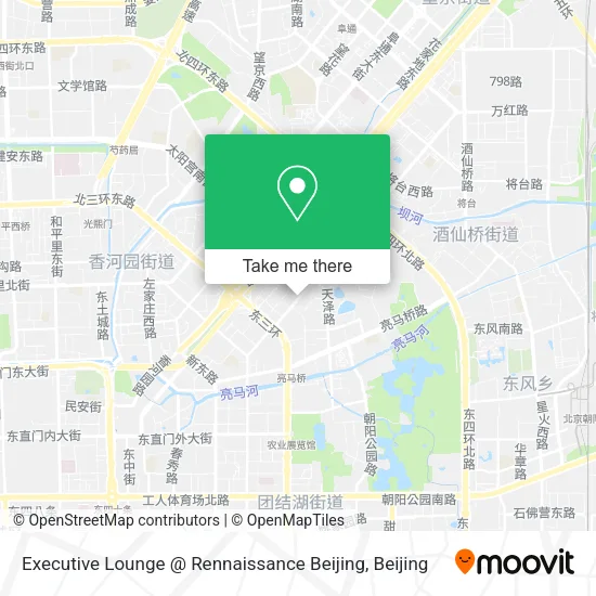 Executive Lounge @ Rennaissance Beijing map