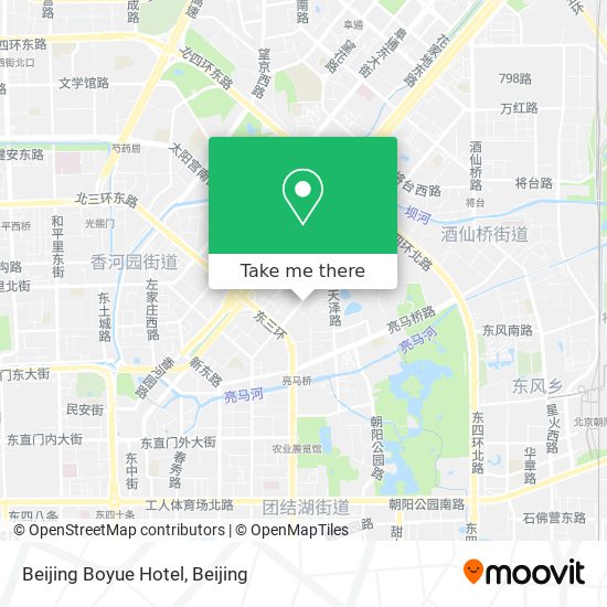 Beijing Boyue Hotel map