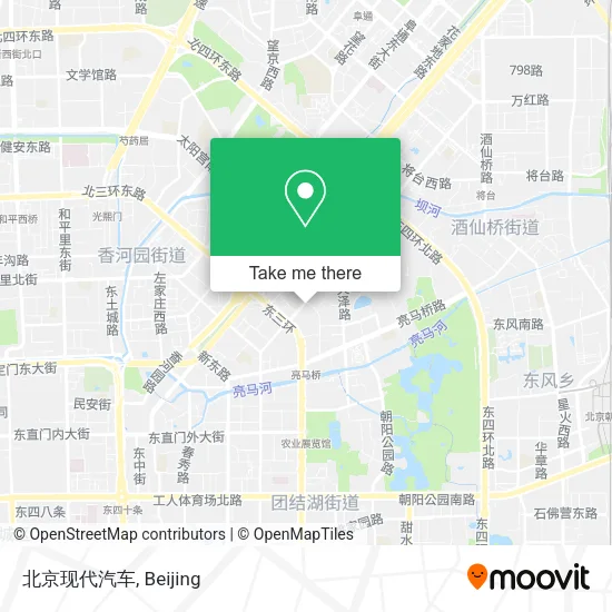 北京现代汽车 map