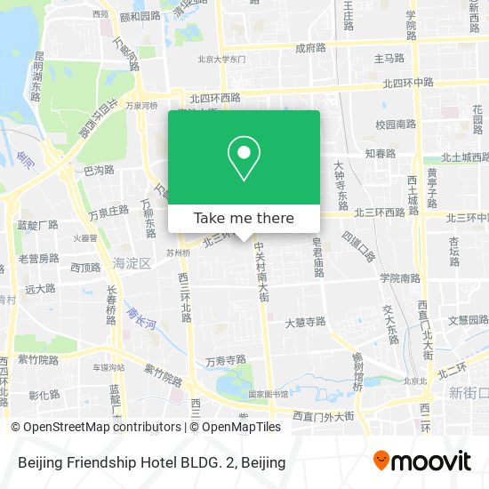 Beijing Friendship Hotel BLDG. 2 map