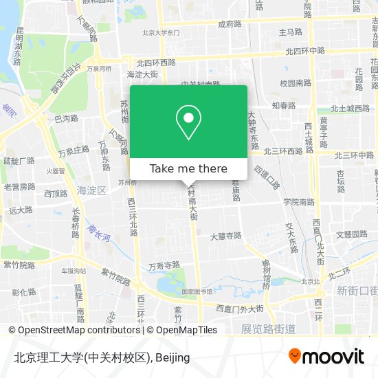 北京理工大学(中关村校区) map