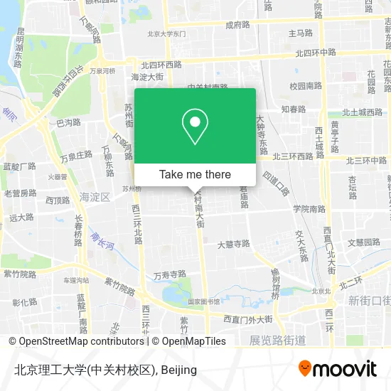 北京理工大学(中关村校区) map