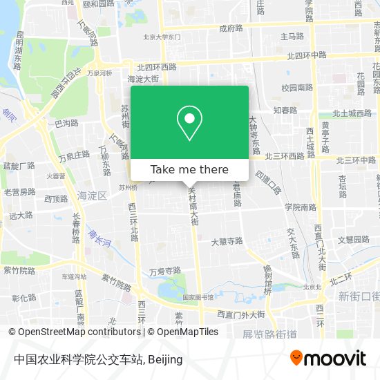 中国农业科学院公交车站 map