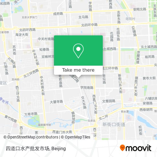 四道口水产批发市场 map
