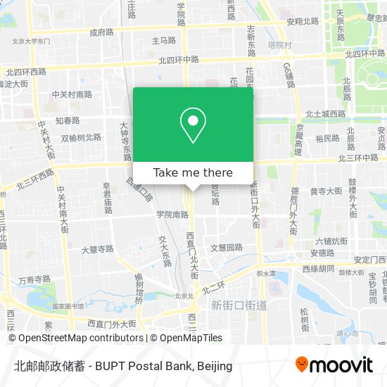 北邮邮政储蓄 - BUPT Postal Bank map