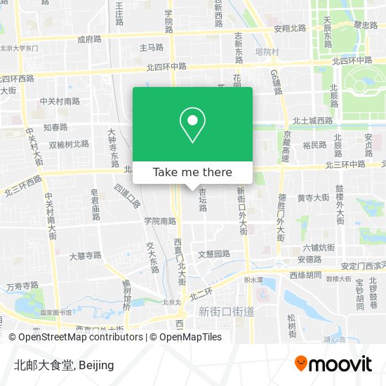 北邮大食堂 map