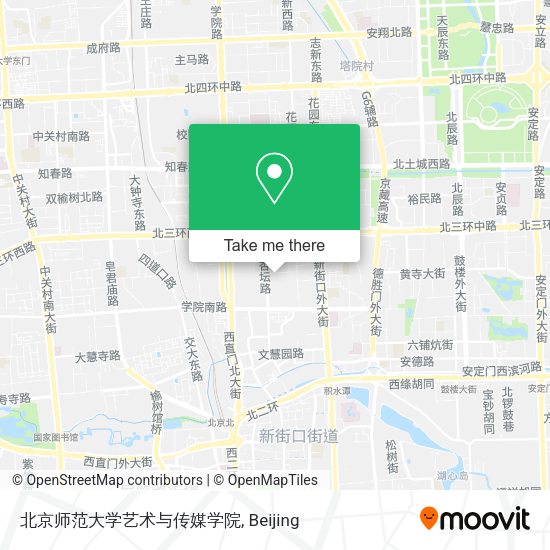 北京师范大学艺术与传媒学院 map