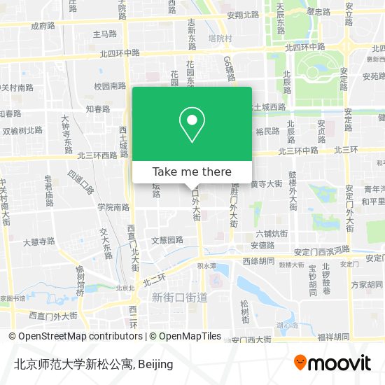 北京师范大学新松公寓 map