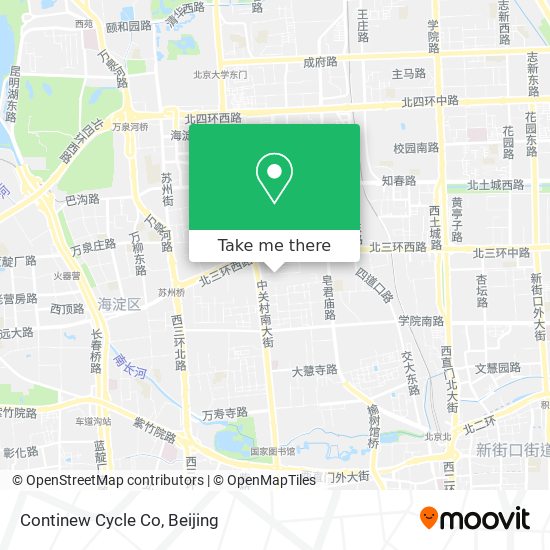 Continew Cycle Co map