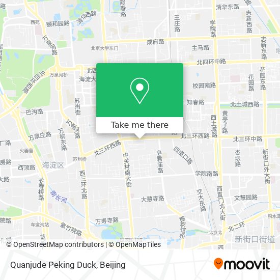 Quanjude Peking Duck map