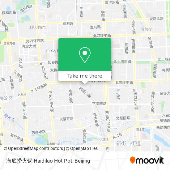 海底捞火锅 Haidilao Hot Pot map