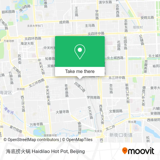 海底捞火锅 Haidilao Hot Pot map
