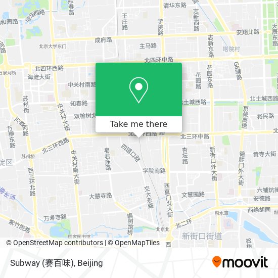 Subway (赛百味) map