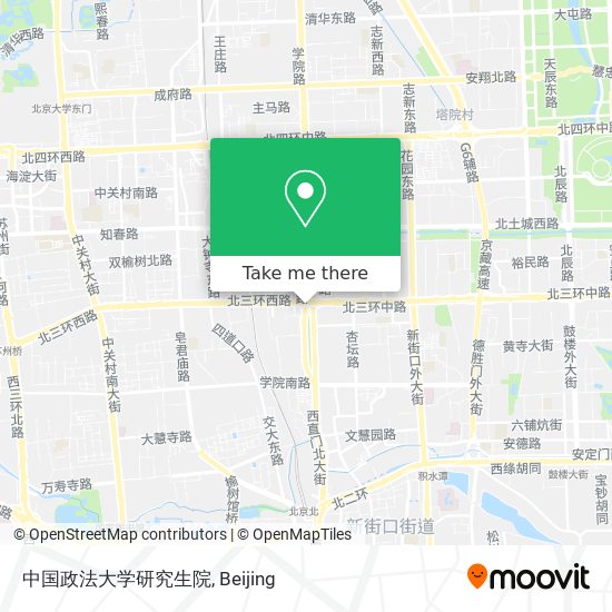 中国政法大学研究生院 map