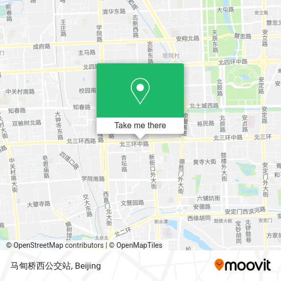马甸桥西公交站 map