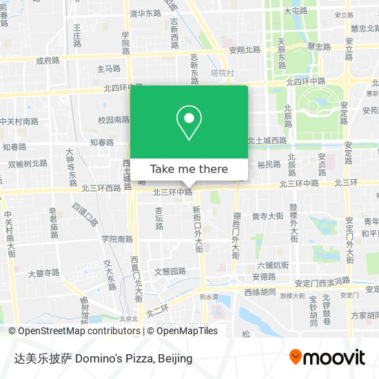 达美乐披萨 Domino's Pizza map