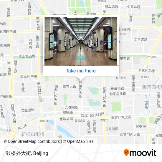 鼓楼外大街 map