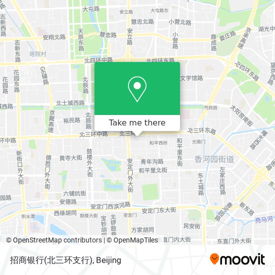 招商银行(北三环支行) map