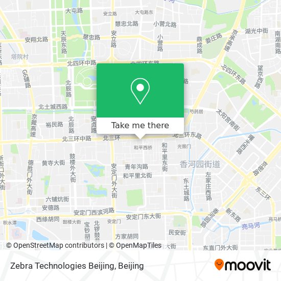 Zebra Technologies Beijing map