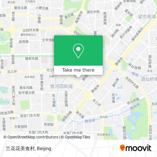 兰花花美食村 map