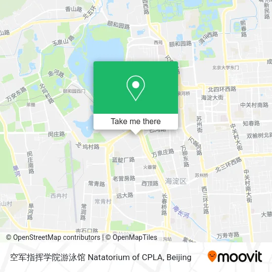 空军指挥学院游泳馆 Natatorium of CPLA map