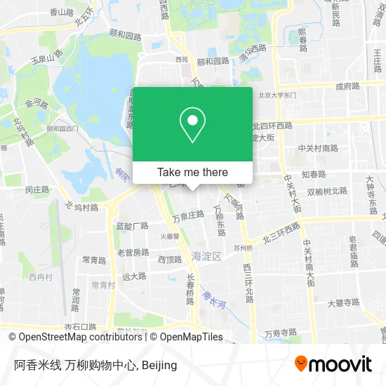 阿香米线 万柳购物中心 map