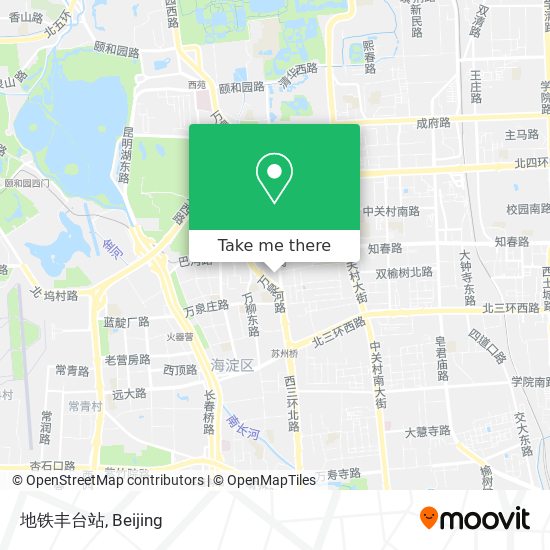 地铁丰台站 map