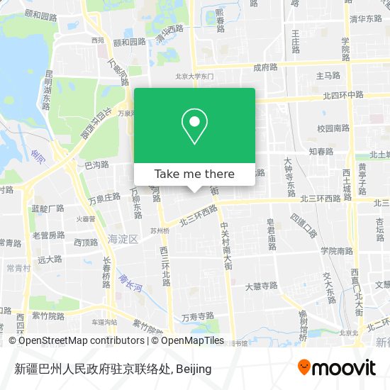 新疆巴州人民政府驻京联络处 map