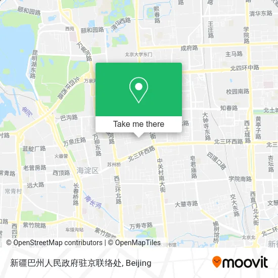 新疆巴州人民政府驻京联络处 map