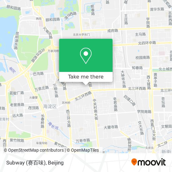 Subway (赛百味) map
