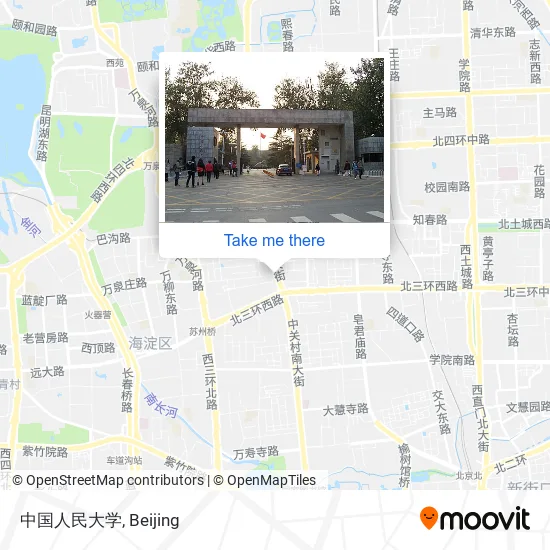 中国人民大学 map