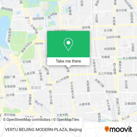 VERTU BEIJING MODERN-PLAZA map