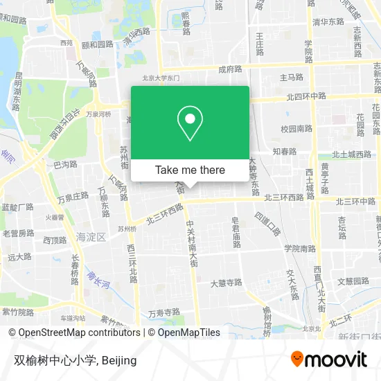 双榆树中心小学 map