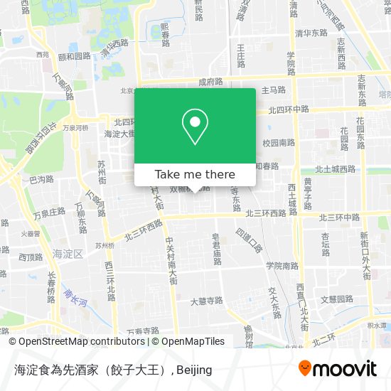 海淀食為先酒家（餃子大王） map