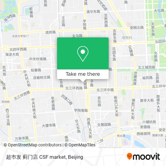 超巿发 蓟门店 CSF market map