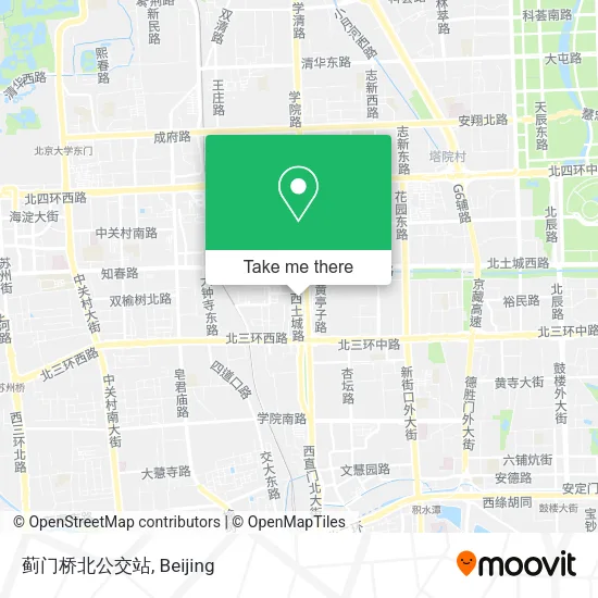 蓟门桥北公交站 map