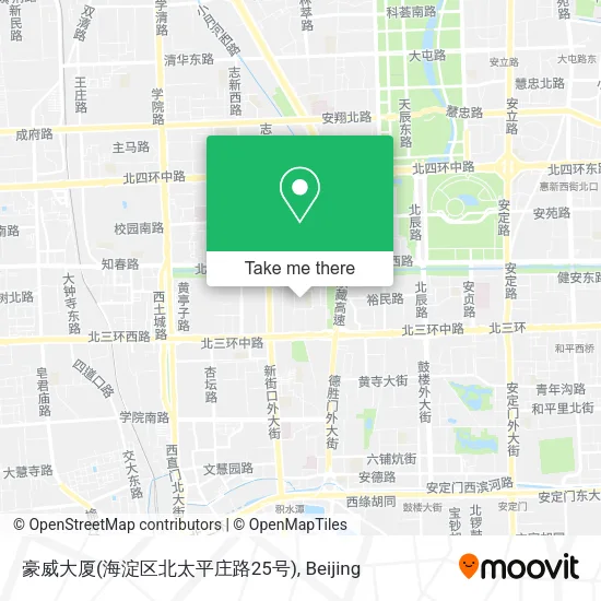 豪威大厦(海淀区北太平庄路25号) map
