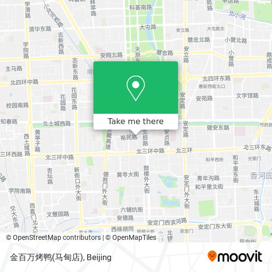 金百万烤鸭(马甸店) map
