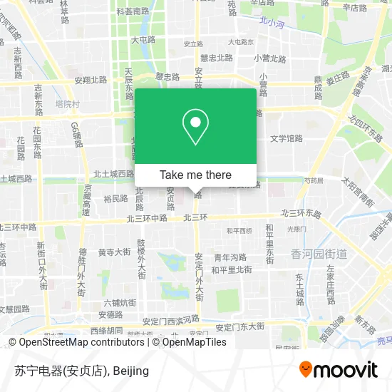苏宁电器(安贞店) map