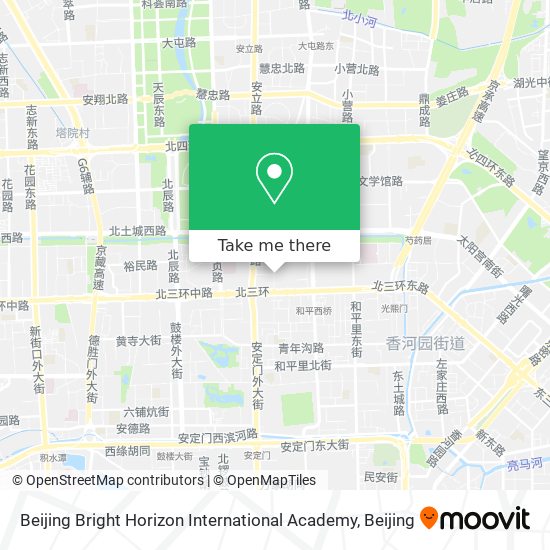Beijing Bright Horizon International Academy map