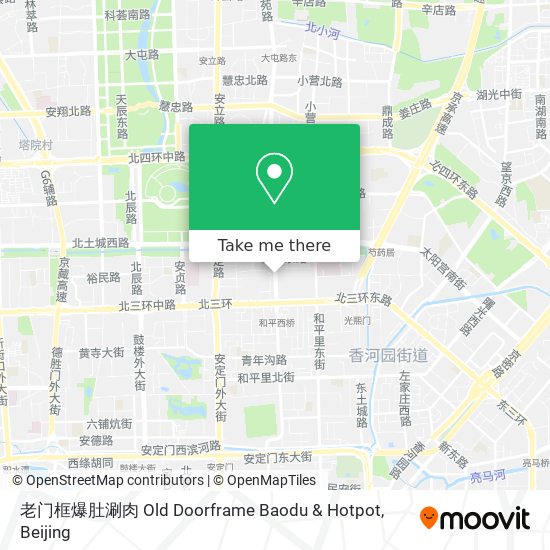 老门框爆肚涮肉 Old Doorframe Baodu & Hotpot map