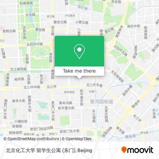 北京化工大学 留学生公寓 (东门) map