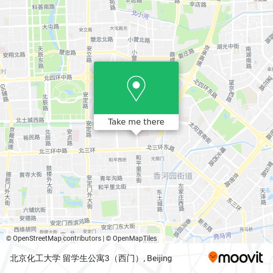 北京化工大学 留学生公寓3（西门） map