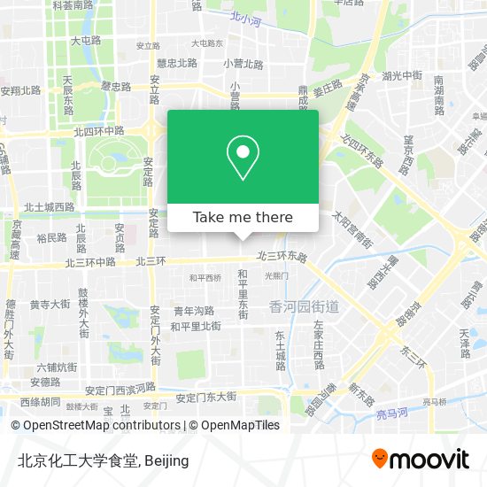北京化工大学食堂 map