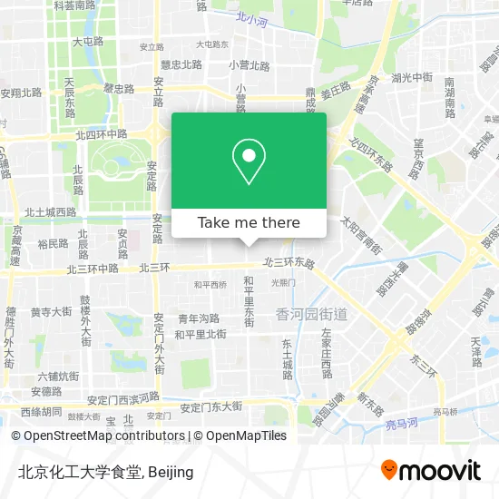 北京化工大学食堂 map