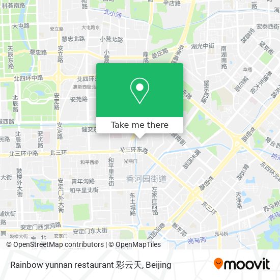 Rainbow yunnan restaurant 彩云天 map